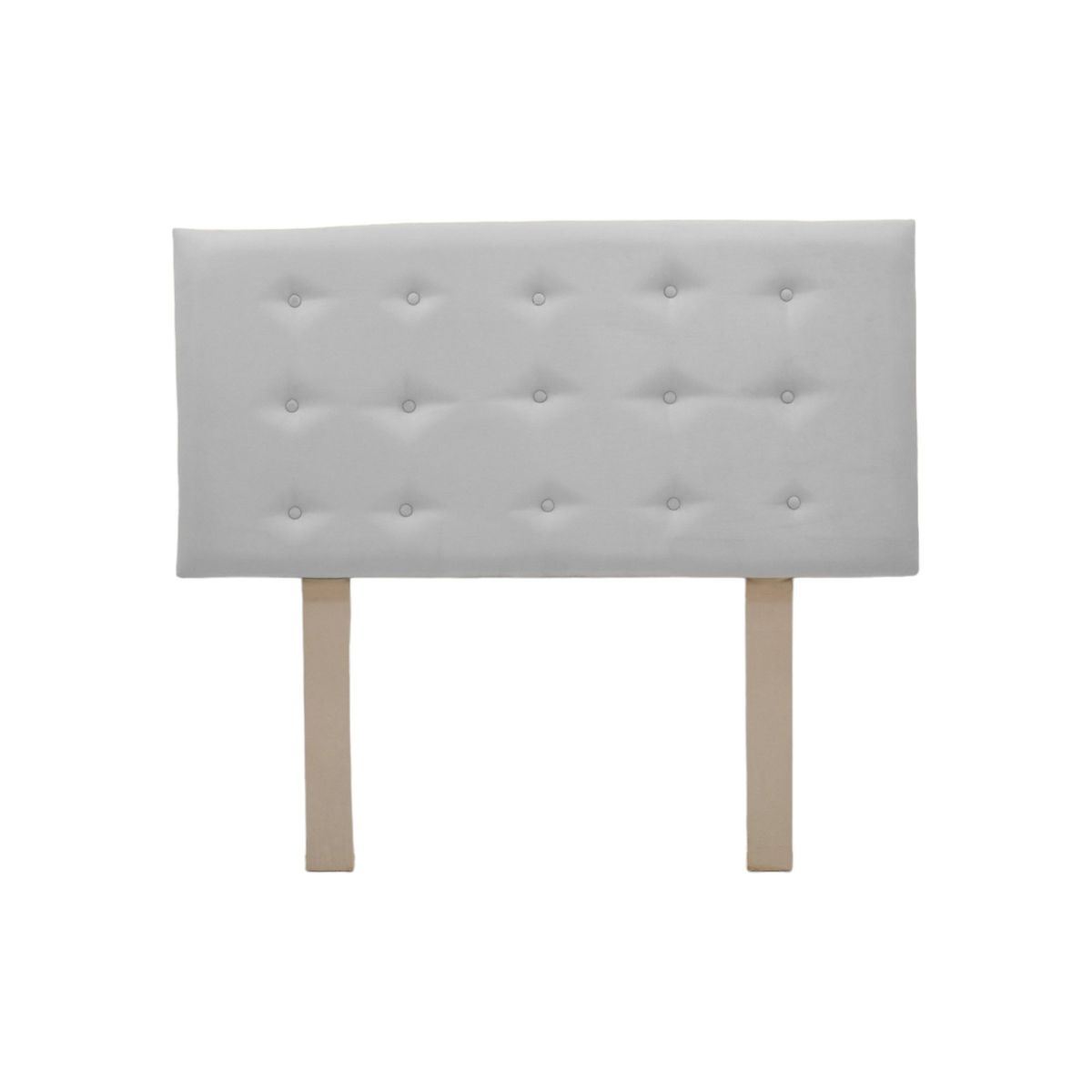 MUEBLES MACRUMO - Cabecera Lima de 1.5 Plz- Color Gris Plata