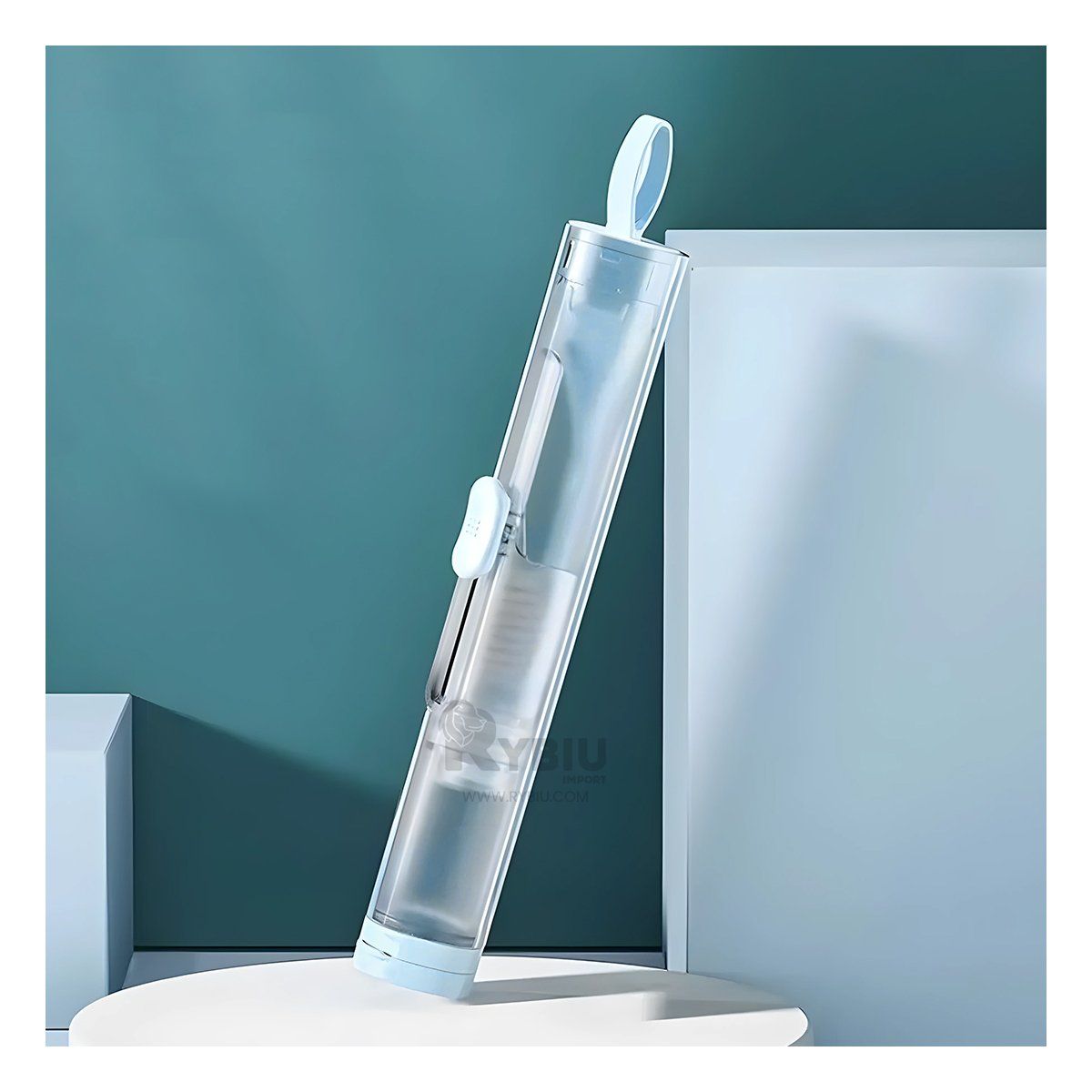 RYBIU IMPORT - Kit con Surtidor de Pasta Dental Azul Y+Regalo Stickers