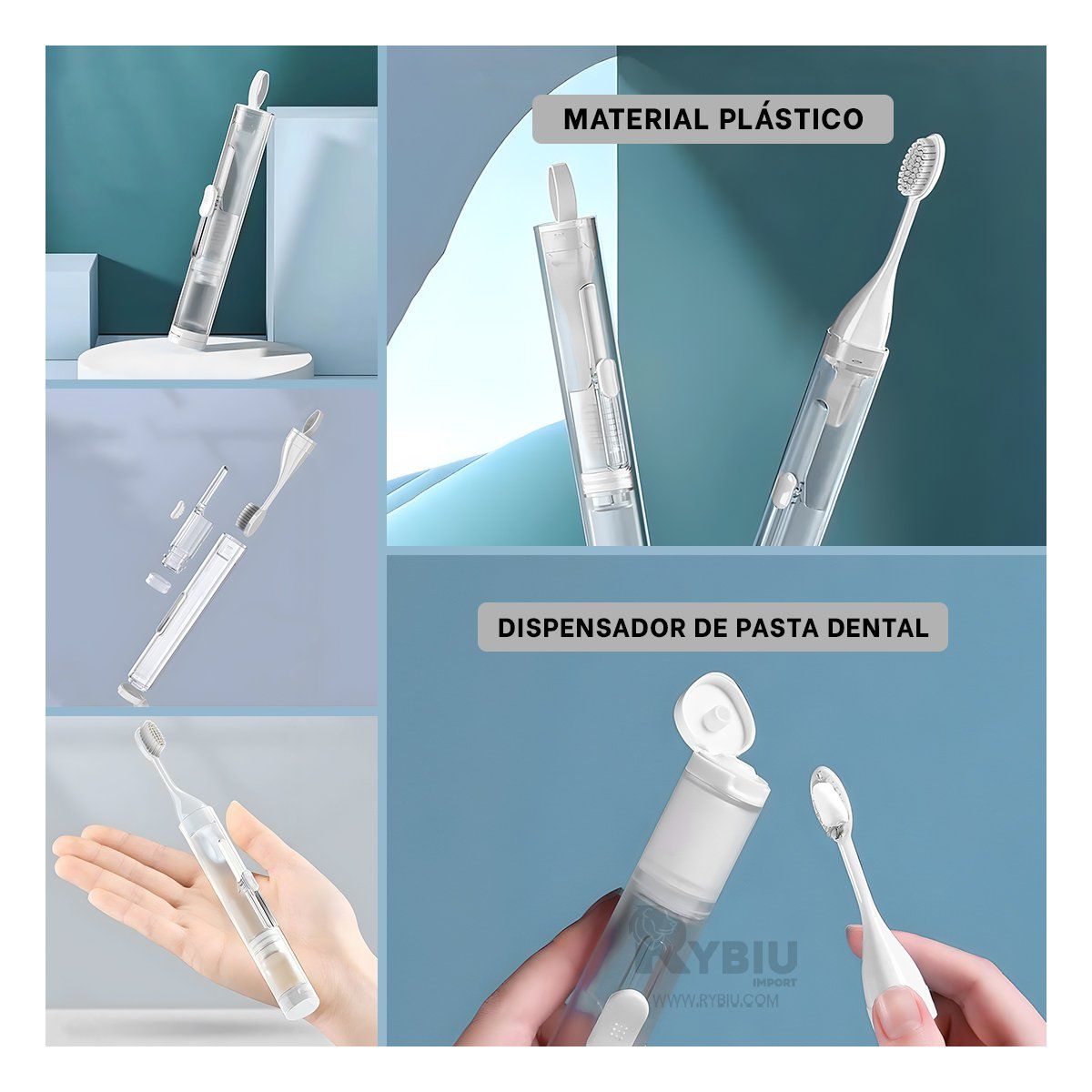 RYBIU IMPORT - Pack Util de Higiene Dental en Blanco Y+Post-it Adhesivos