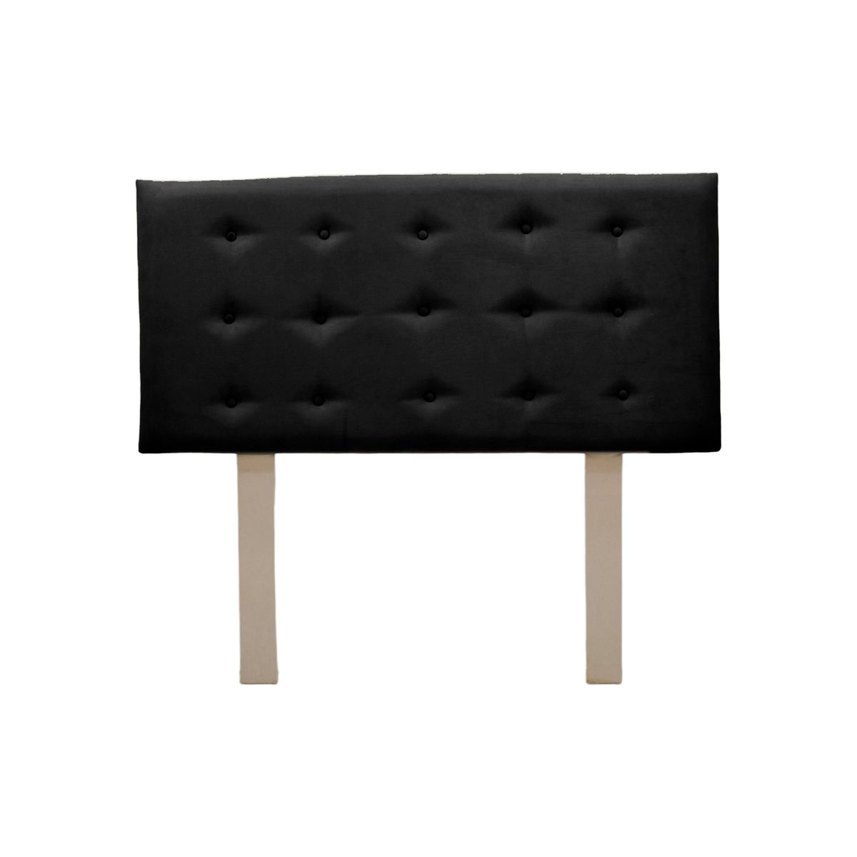 MUEBLES MACRUMO - Cabecera Lima de 2 Plz - Color Negro