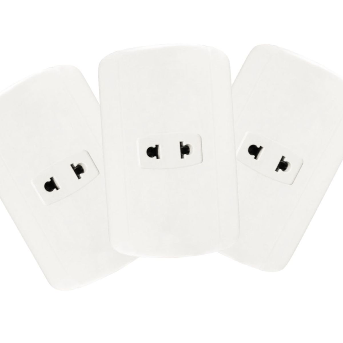 HOME LIGHT - pack 3 unidades Tomacorriente simple clásico home light