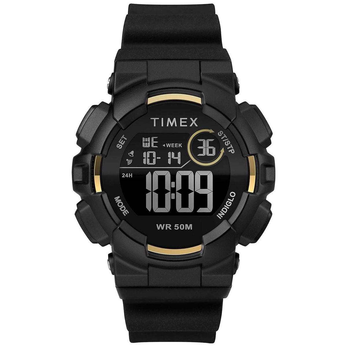 TIMEX - Reloj Timex Mako DGTL TW5M23600 Hombre Digital Indiglo - Negro