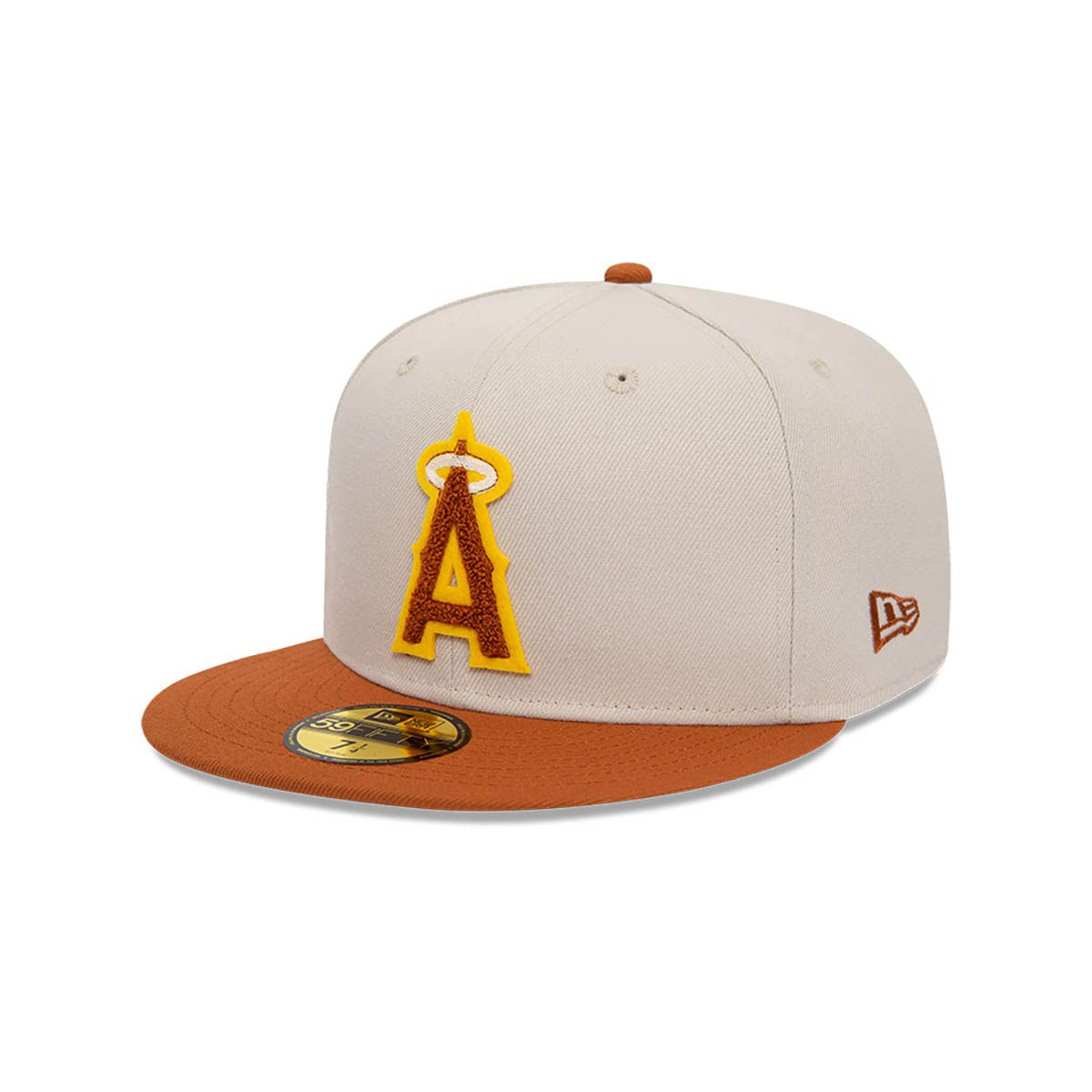 NEW ERA - Gorra 59Fifty Anaheim Angels Boucle Contemporary Beige MLB