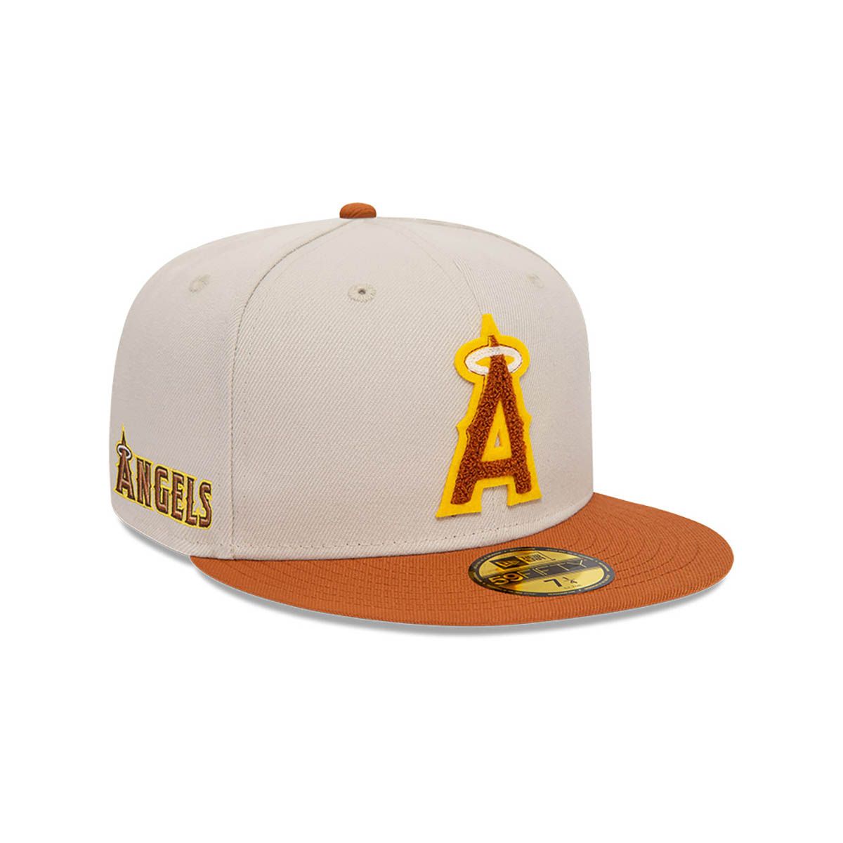 NEW ERA - Gorra 59Fifty Anaheim Angels Boucle Contemporary Beige MLB