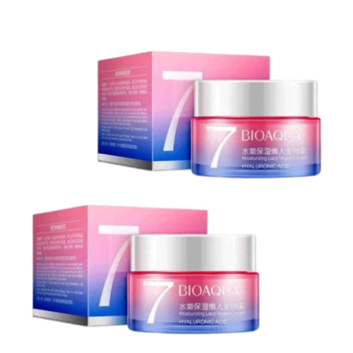 BIOAQUA - PACK 2 CREMA HIDRATANTE VEGANA V7 BIOAQUA