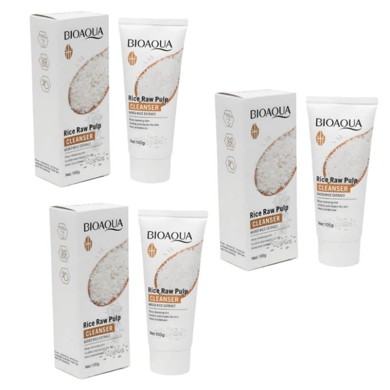 BIOAQUA - PACK 3 LIMPIADOR FACIAL ARROZ BIOAQUA