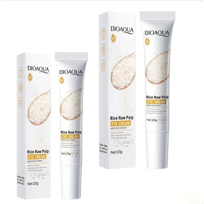 BIOAQUA - PACK 2 CONTORNO DE OJOS DE ARROZ BIOAQUA