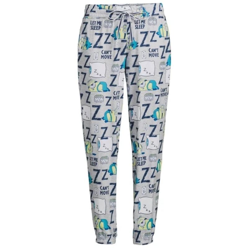 DISNEY - Pantalon Jogger de Pijama Minions para Mujer - Gris