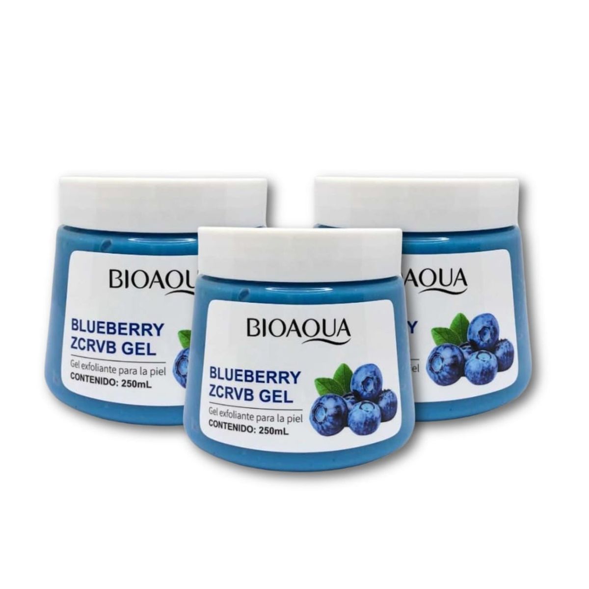 BIOAQUA - PACK 3 EXFOLIANTE DE BLUEBERRY  BIOAQUA