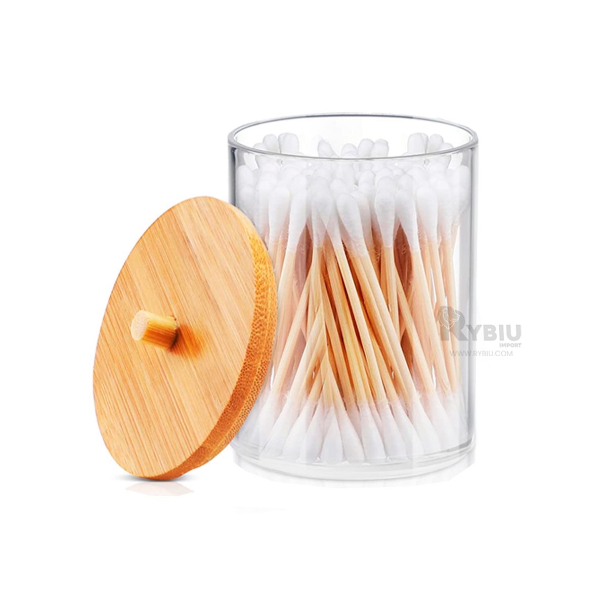 RYBIU IMPORT - Dispensador Ideal con Madera Transparente Y+Regalo Agendita