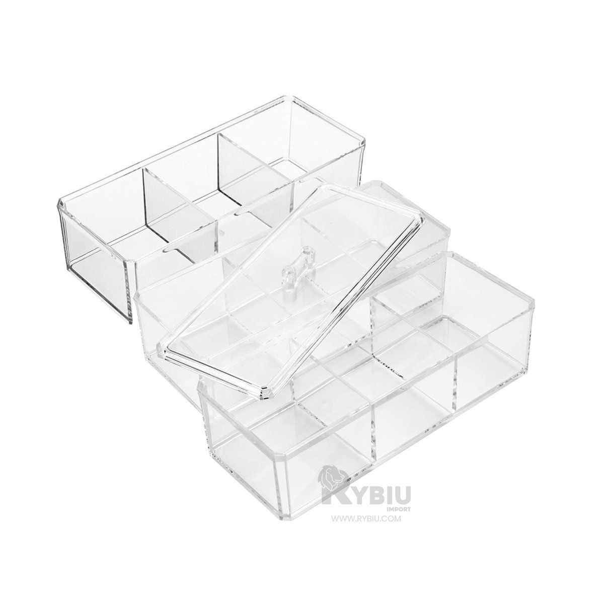 RYBIU IMPORT - Caja de Uso Personal de 9 Divisiones Y+Papel de Regalo