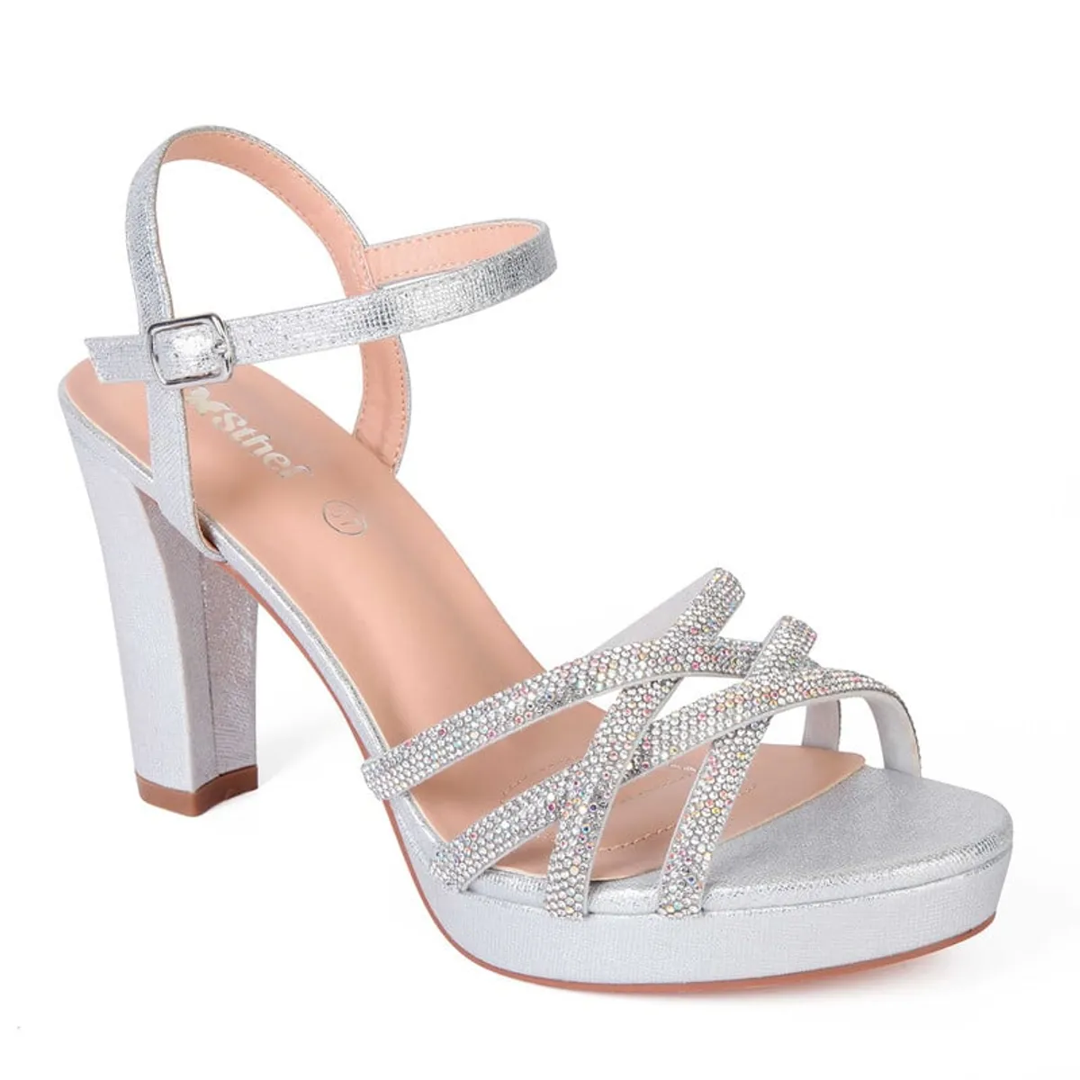 STHEF - Sandalia de Fiesta STHEF 7992 PLATA