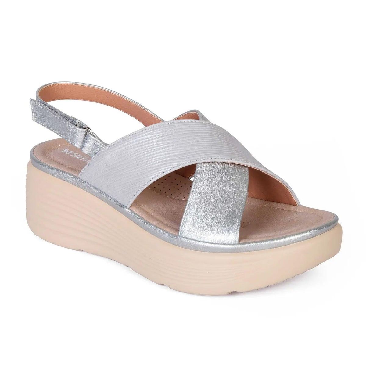 STHEF - SANDALIA MUJER STHEF CASUAL PLATA 8001