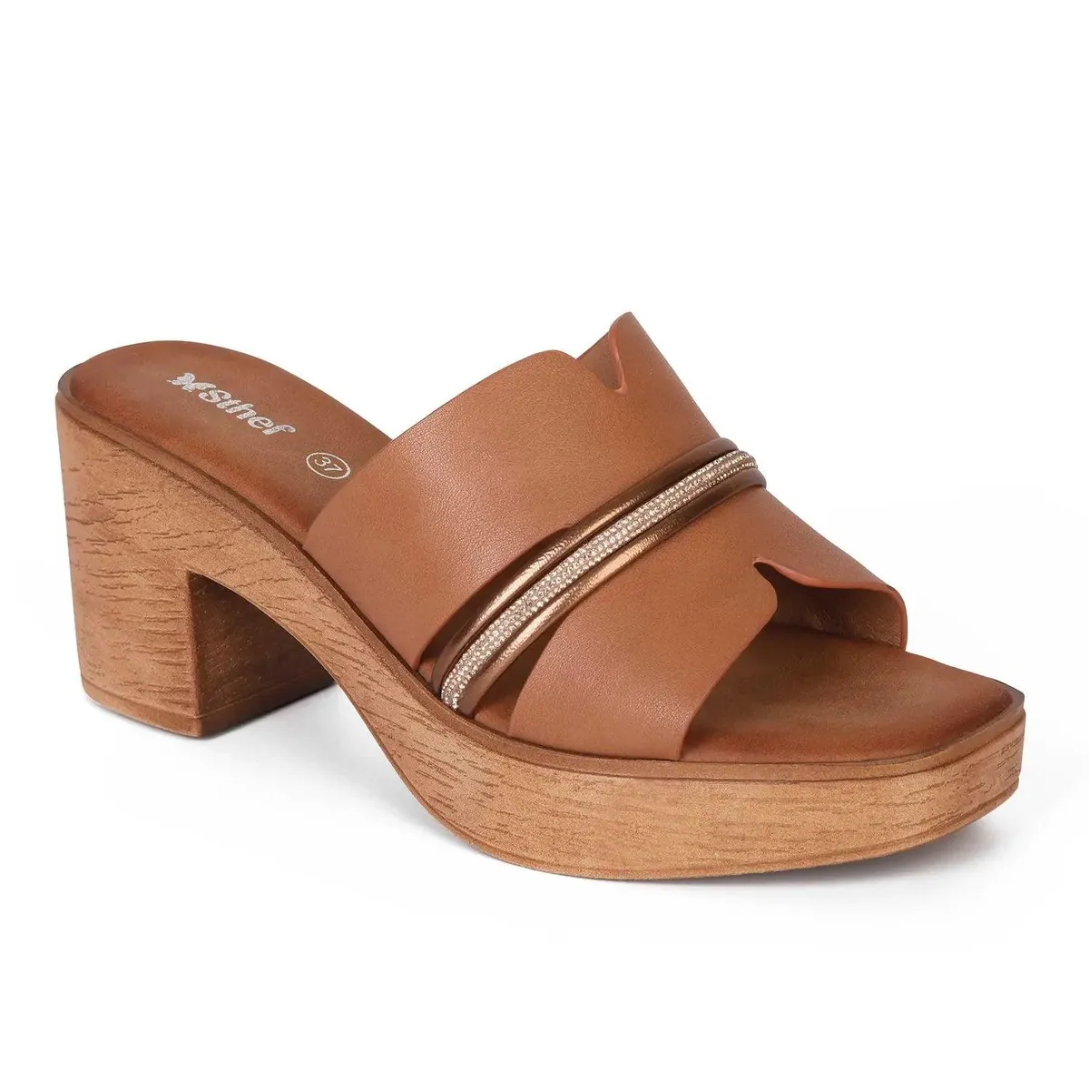 STHEF - SANDALIA MUJER STHEF CASUAL MARRON 8012