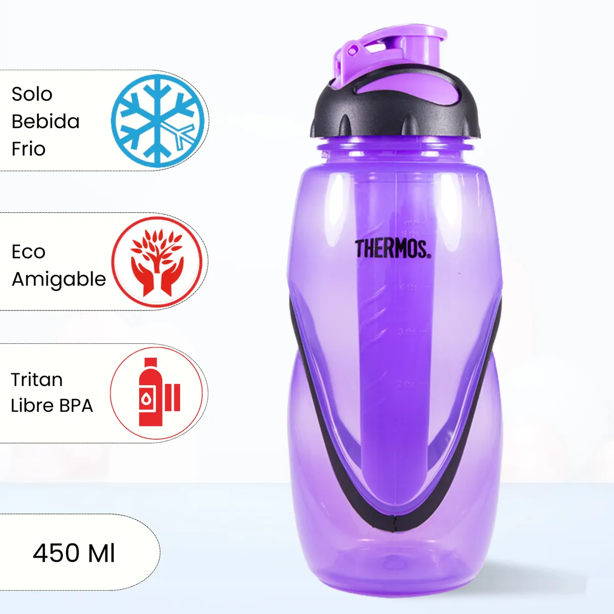THERMOS - Tomatodo Deportivo Mediano Thermos 450 Ml Morado