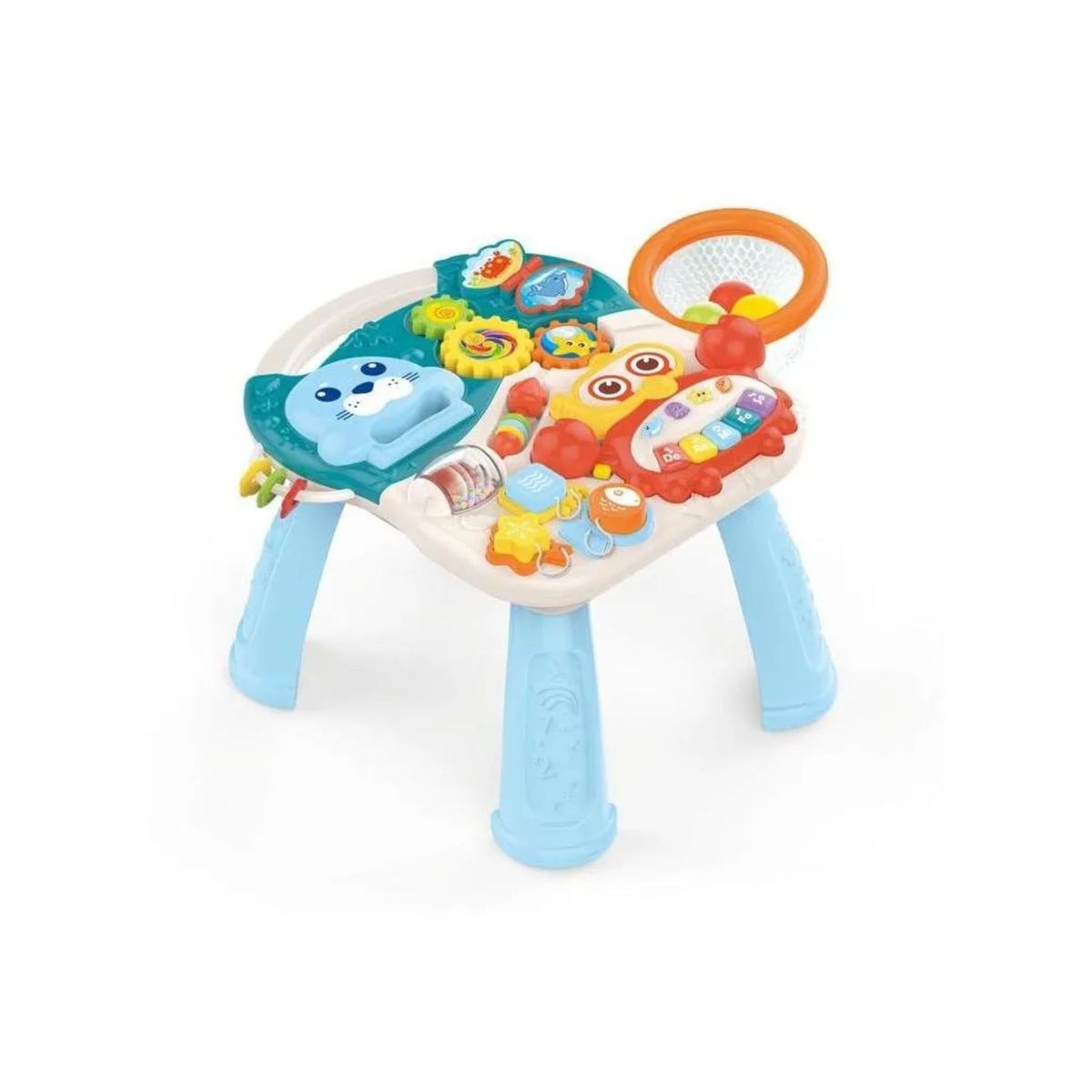 GENERICO - Caminador y Andadera Musical para Bebé 4 en 1 Celeste