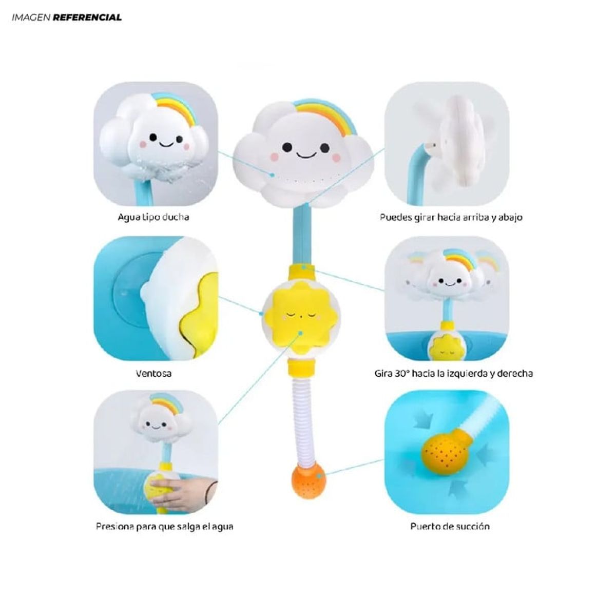 GENERICO - Ducha Nube a Pilas Regadera