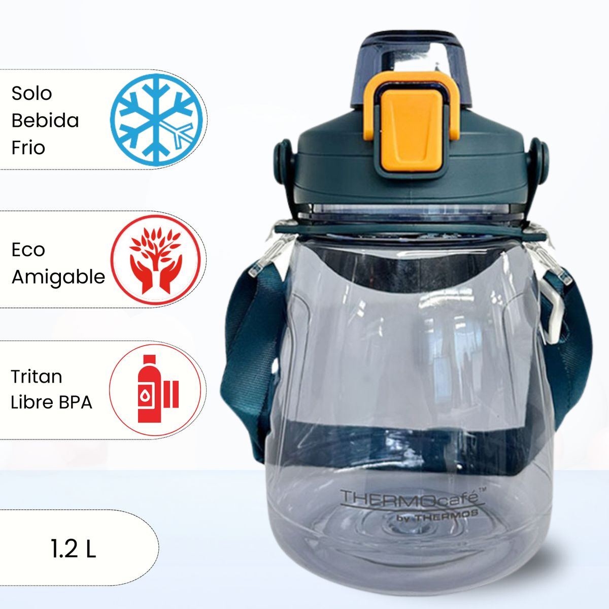 THERMOS - Tomatodo Deportivo Botella Go 1.2 Lt Azul