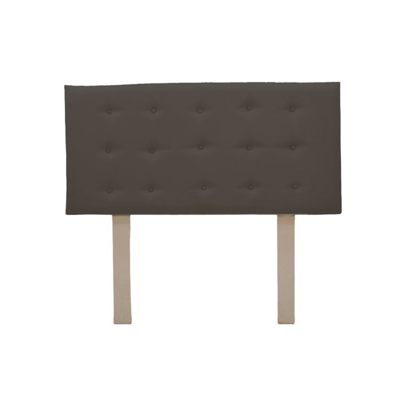 MUEBLES MACRUMO - Cabecera Lima de 2 Plz - Color Plomo