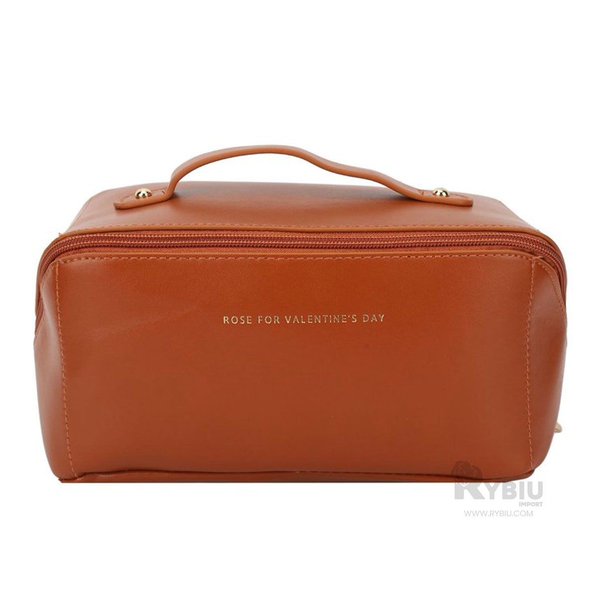 RYBIU IMPORT - Cosmetiquero Movible de Mano Tono Marron Y+Regalo Agendita