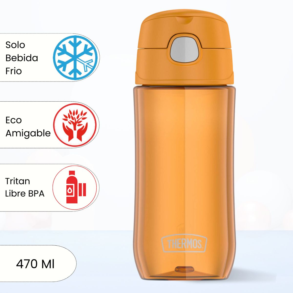 THERMOS - Tomatodo para niños FUN 470 Ml Naranja
