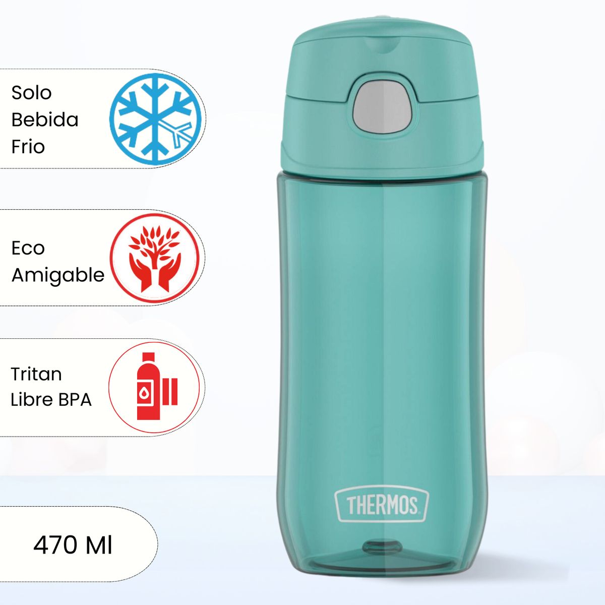 THERMOS - Tomatodo para niños FUN 470 Ml Verde