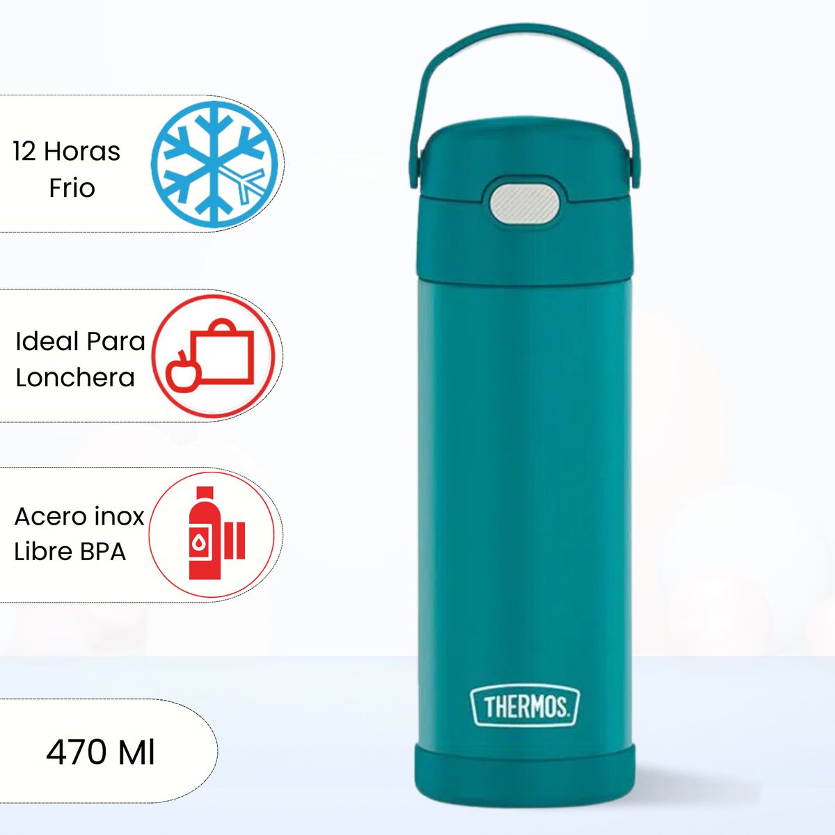 THERMOS - Tomatodo Termico para Niños Yolo 470 Ml Verde