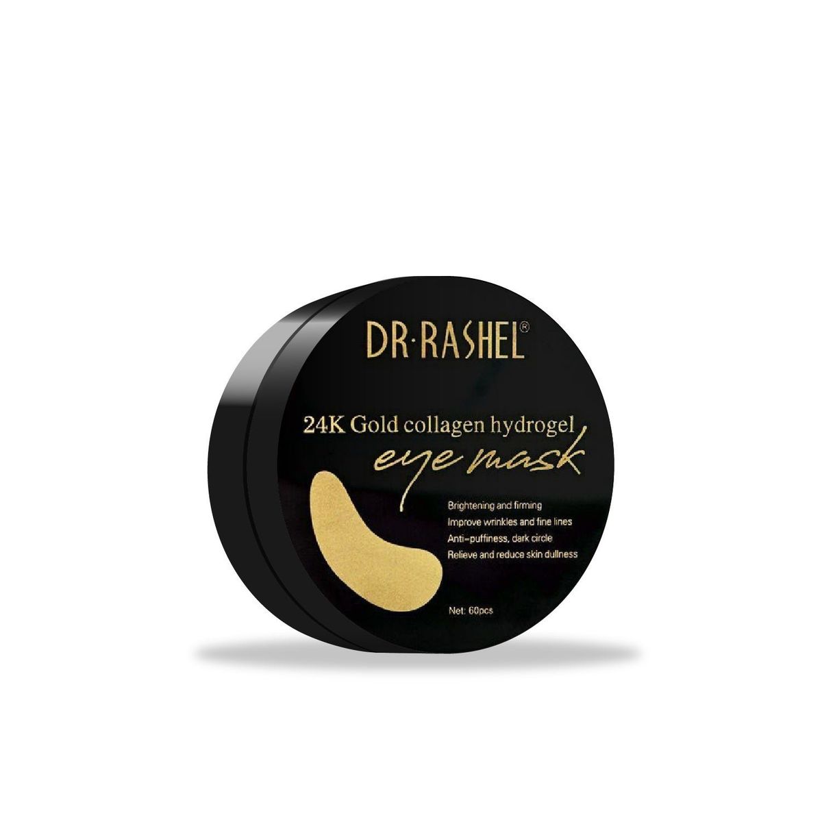 GENERICO - Mascarilla De Ojos Hidratante Con Perlas Doradas Y Negras