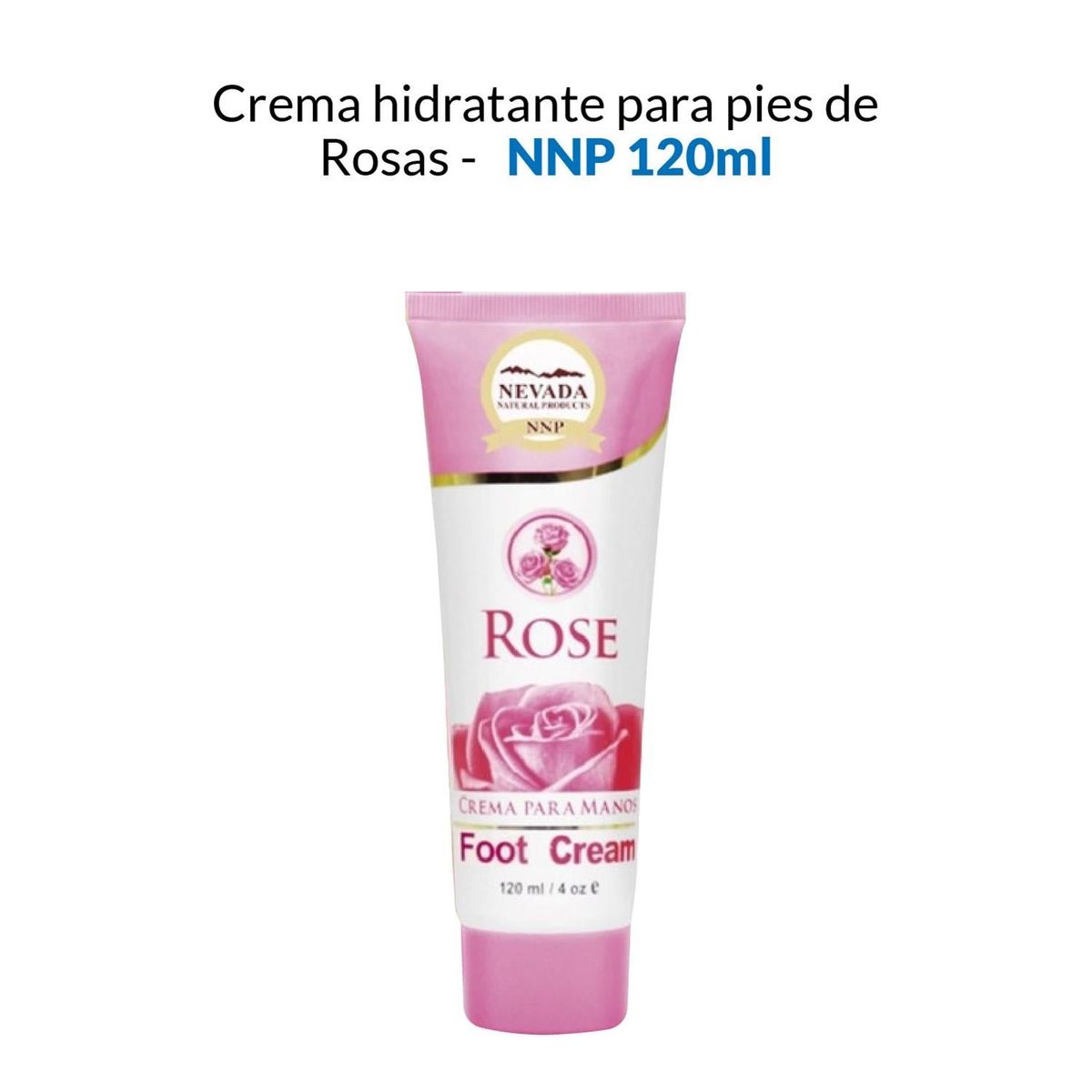 GENERICO - Crema Hidratante Para Pies De Rosas Nevada Natural 120 Ml