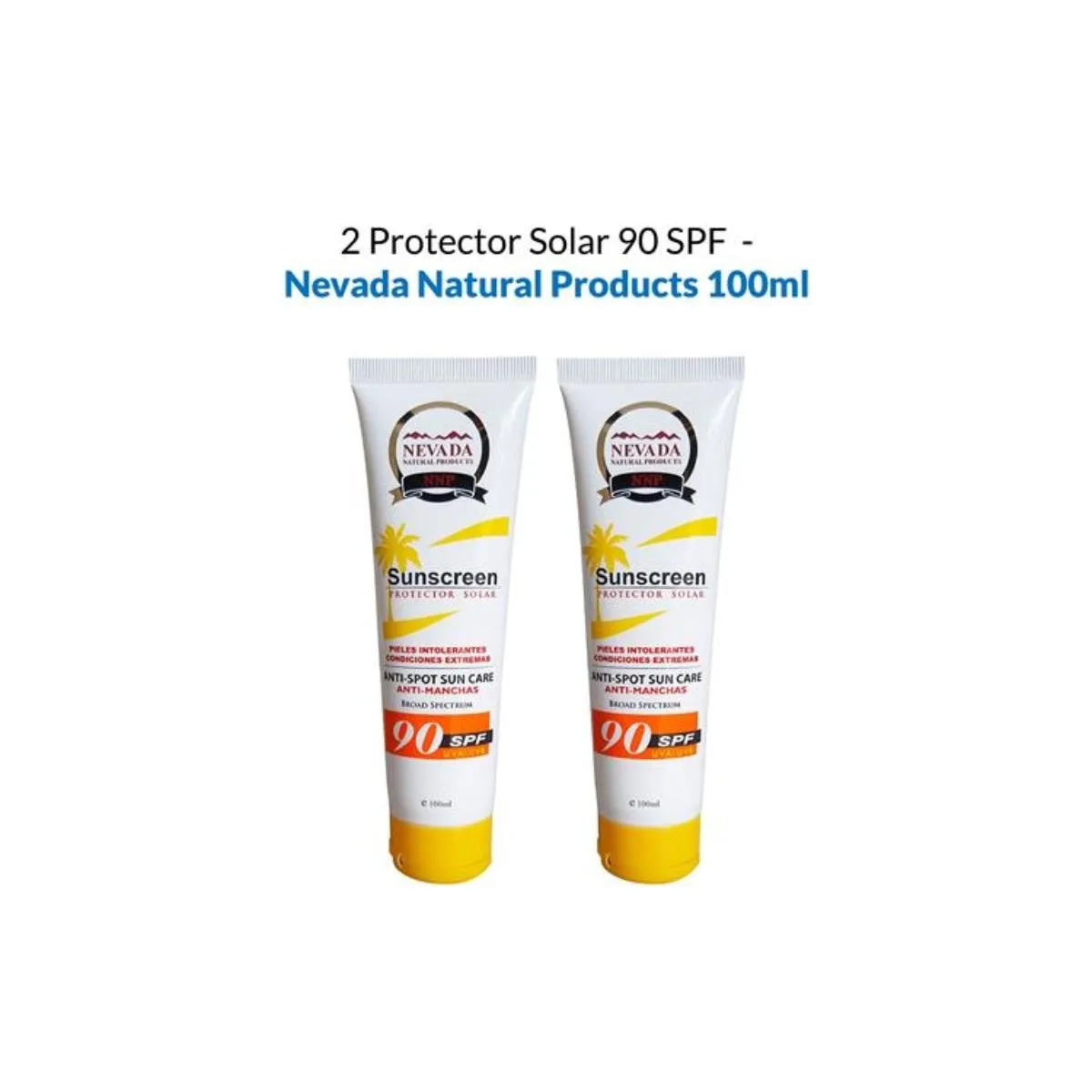 GENERICO - 2 Protector Solar 90 Spf Nevada Natural Products