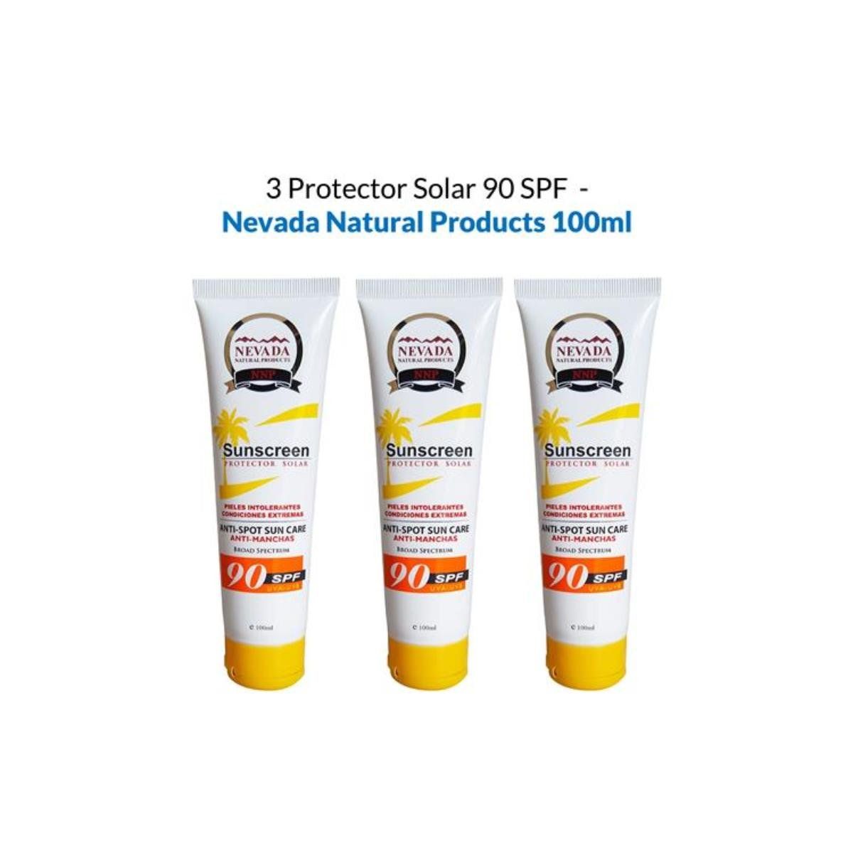 GENERICO - 3 Protector Solar 90 Spf Nevada Natural Products