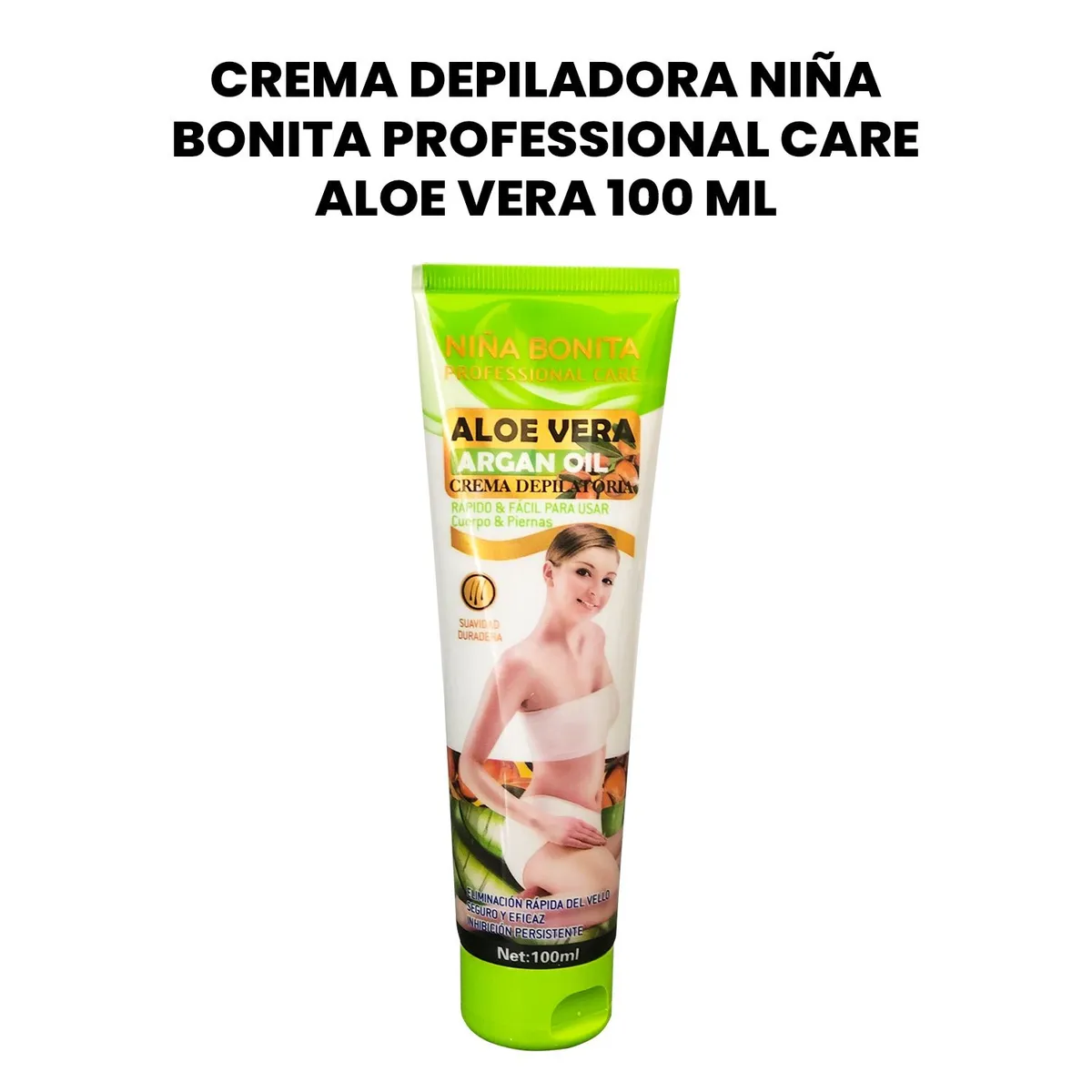 GENERICO - Crema Depiladora Niña Bonita Professional Care Aloe Vera - 100 Ml