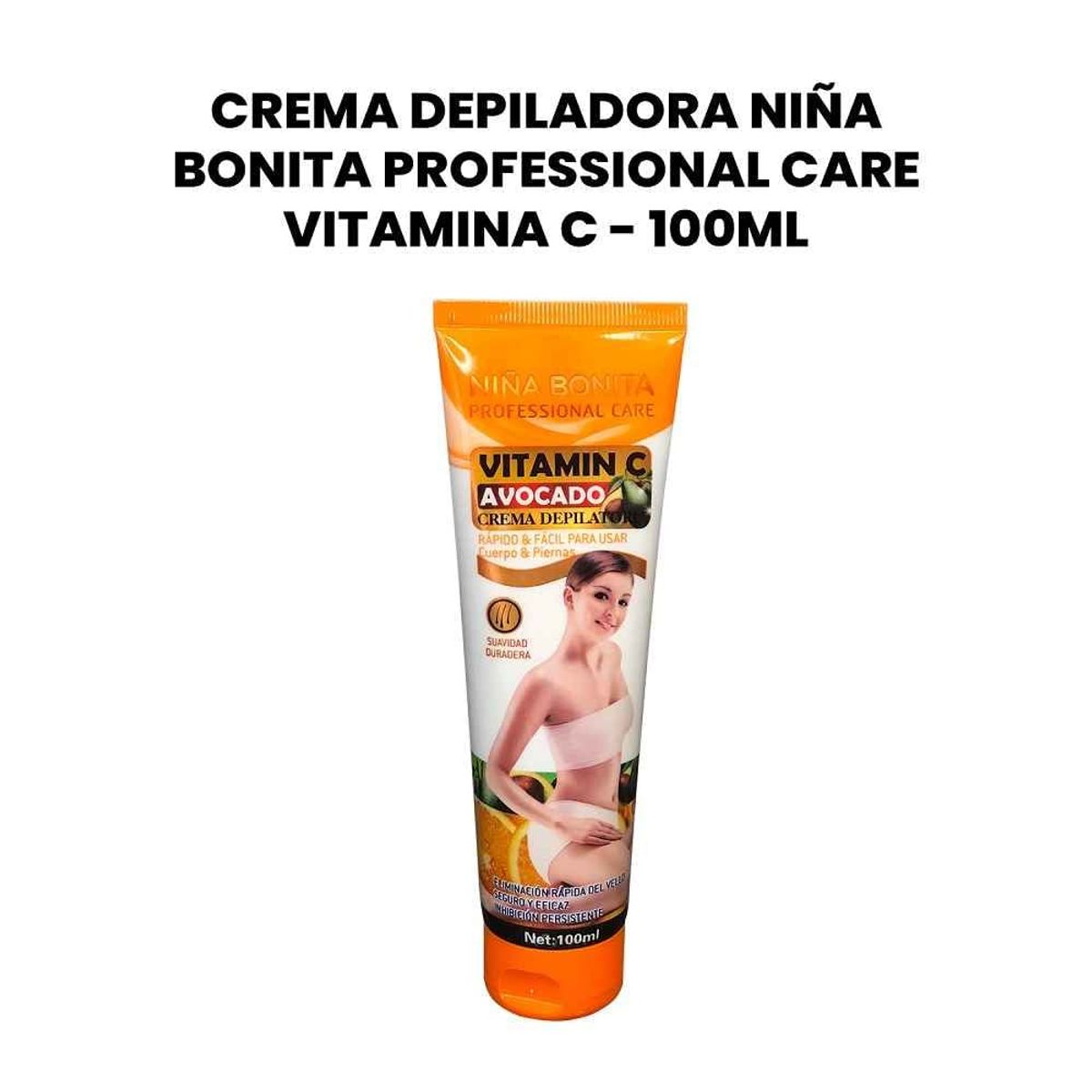 GENERICO - Crema Depiladora Niña Bonita Professional Care Vitamina C - 100Ml