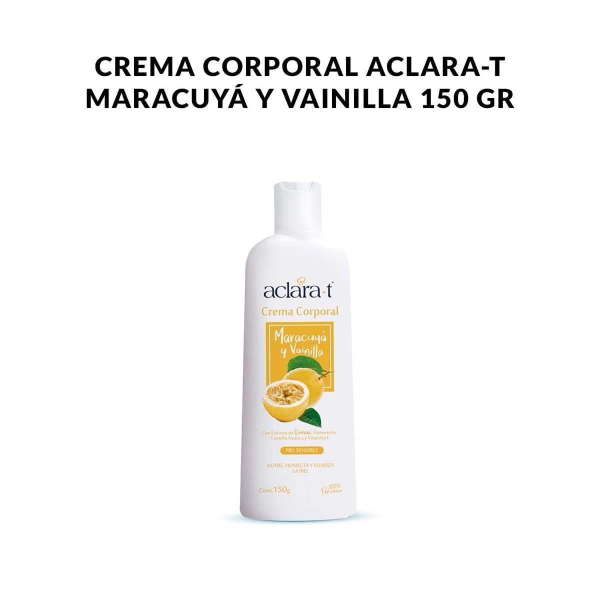 GENERICO - Crema Corporal Aclara-T maracuya Y Vainilla 150Gr