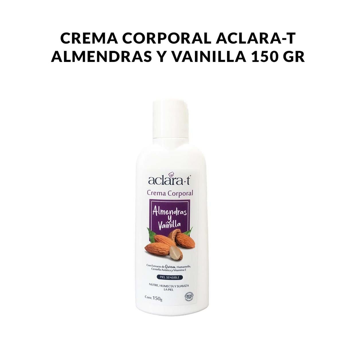 GENERICO - Crema Corporal Aclara-T Almendras Y Vainilla 150Gr
