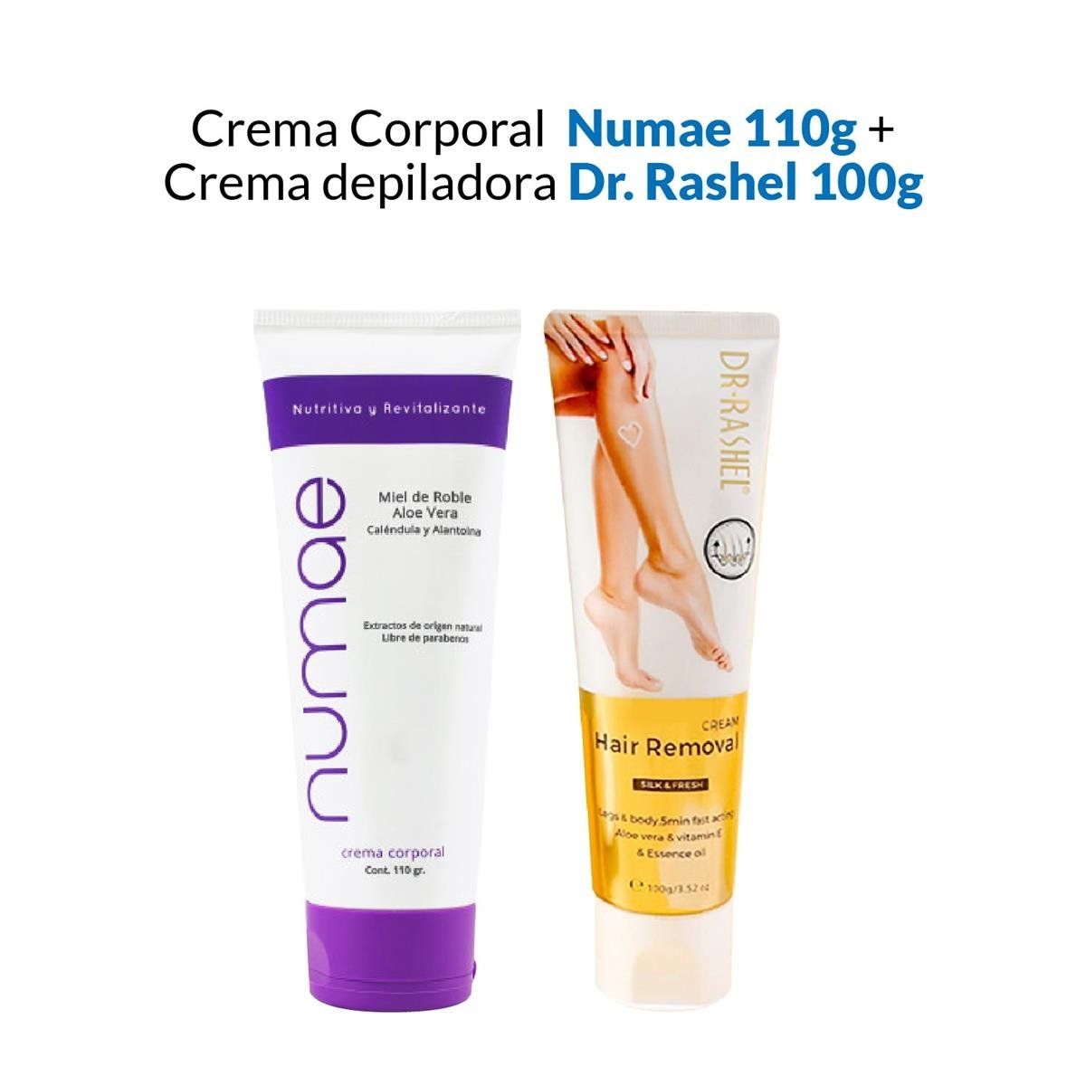 GENERICO - Crema Corporal Numae 110G + Crema Depiladora Dr Rashel 100G