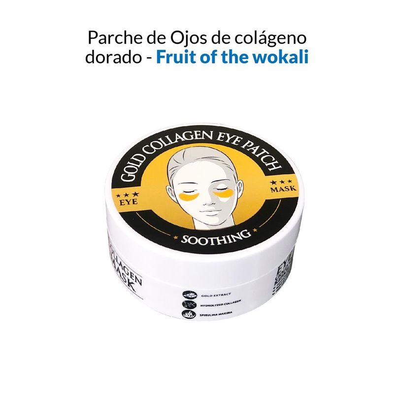 GENERICO - Mascarrillas Para Ojos De Colágeno Dorado - Fruit Of The Wokali_.