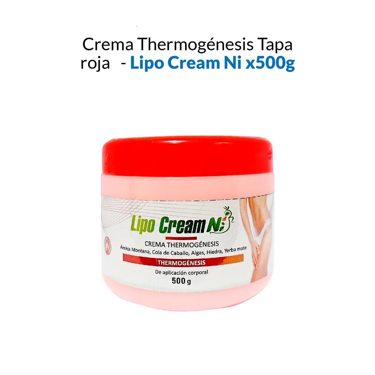 GENERICO - Crema Thermogénesis Tapa Roja - Lipo Cream Ni 500Gr