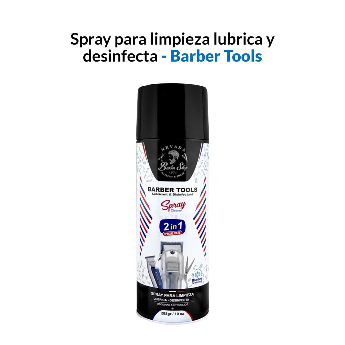 GENERICO - Spray Para Limpieza Lubrica Y Desinfecta 285Gr - Barber Tools_.