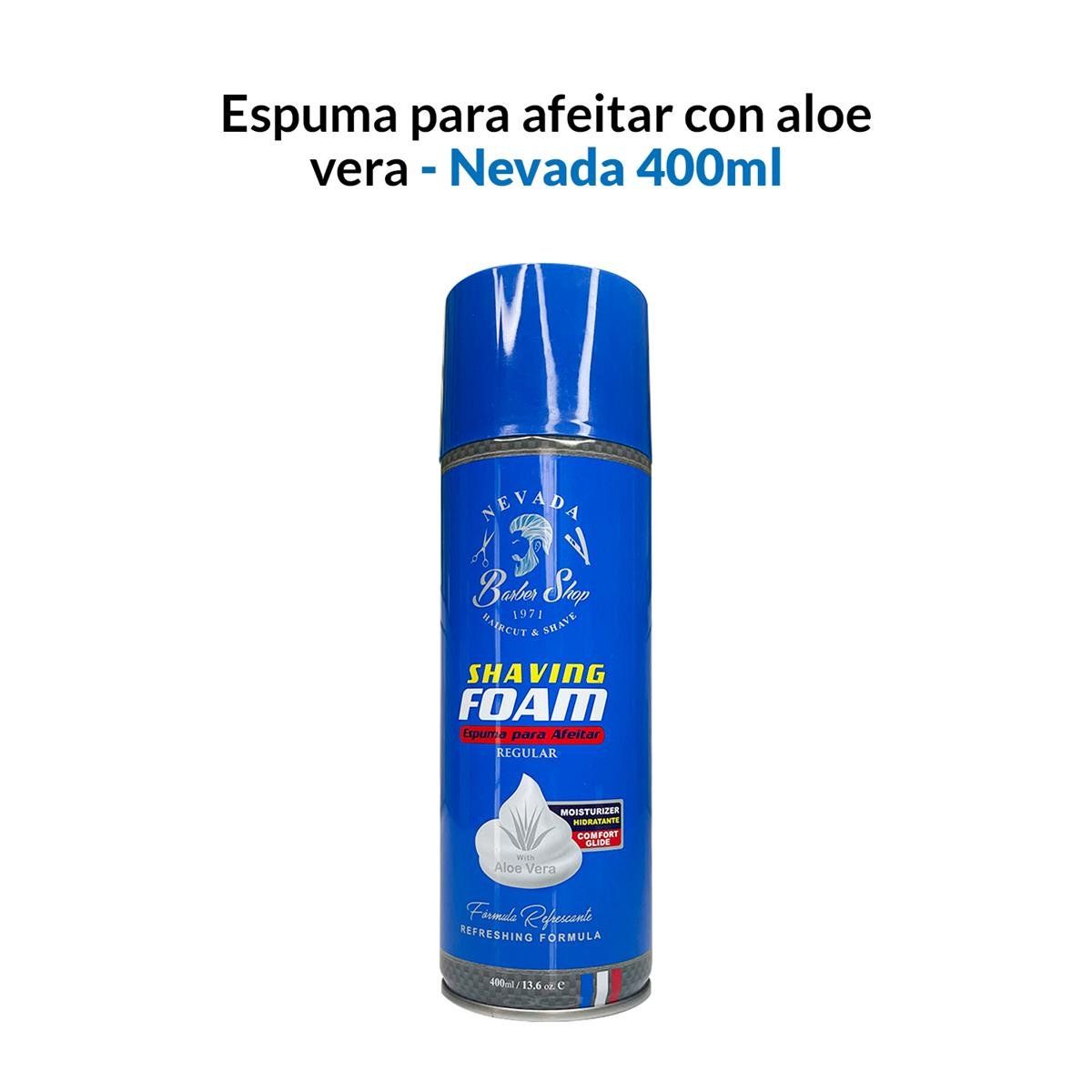 GENERICO - Espuma Para Afeitar Con Aloe Vera 400Ml - Nevada