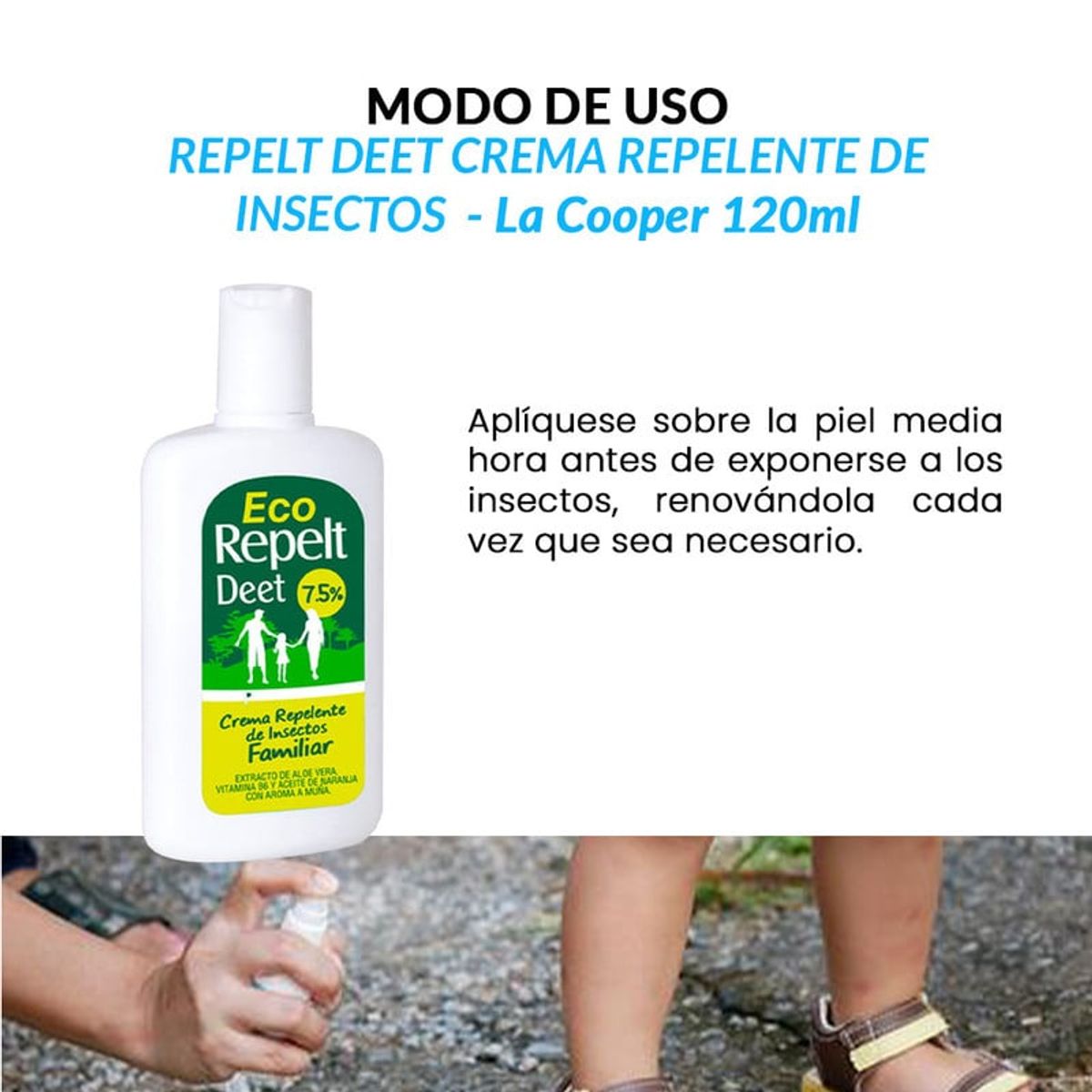 GENERICO - Repelt Deet Crema 120G - La Cooper