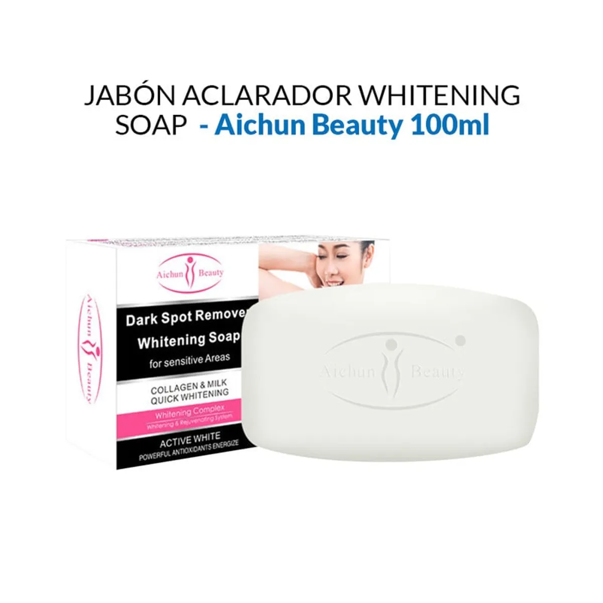 GENERICO - Jabón Aclarador Whitening Soap 100G - Aichun Beauty