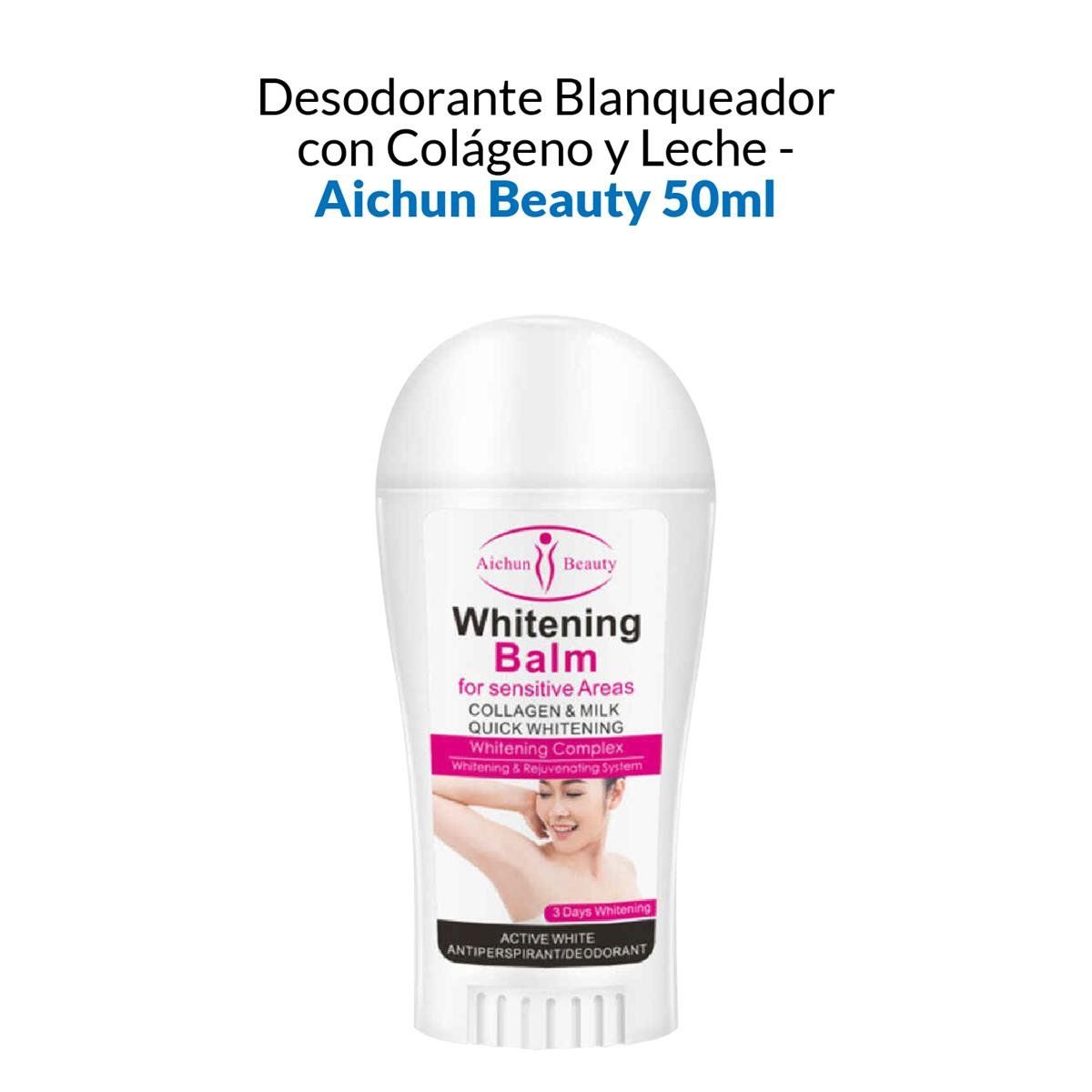 GENERICO - Desodorante Blanqueador con Colágeno y Leche - Aichun Beauty 50ml