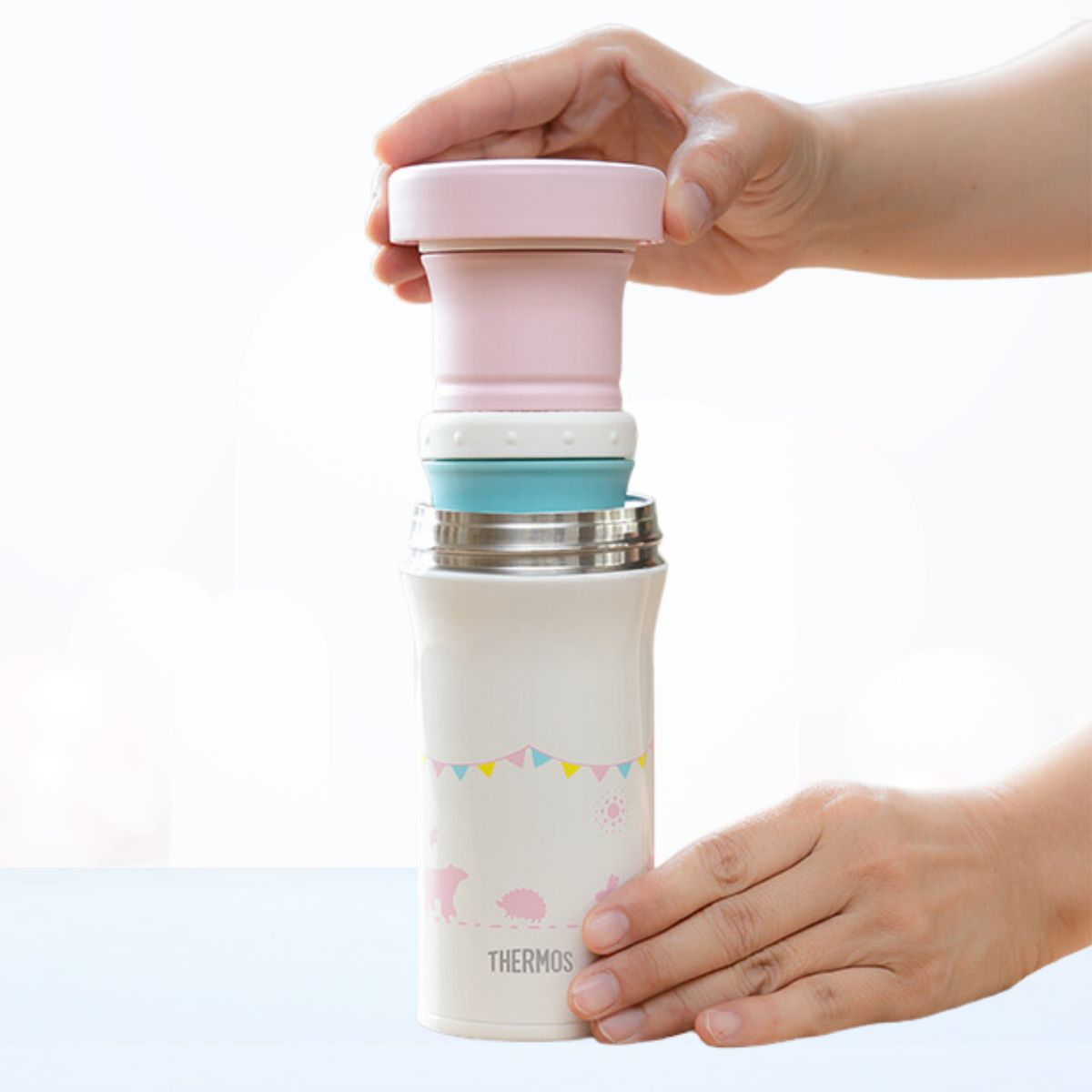 THERMOS - Conservador de comida para niños Baby Jar 220 Ml Rosado