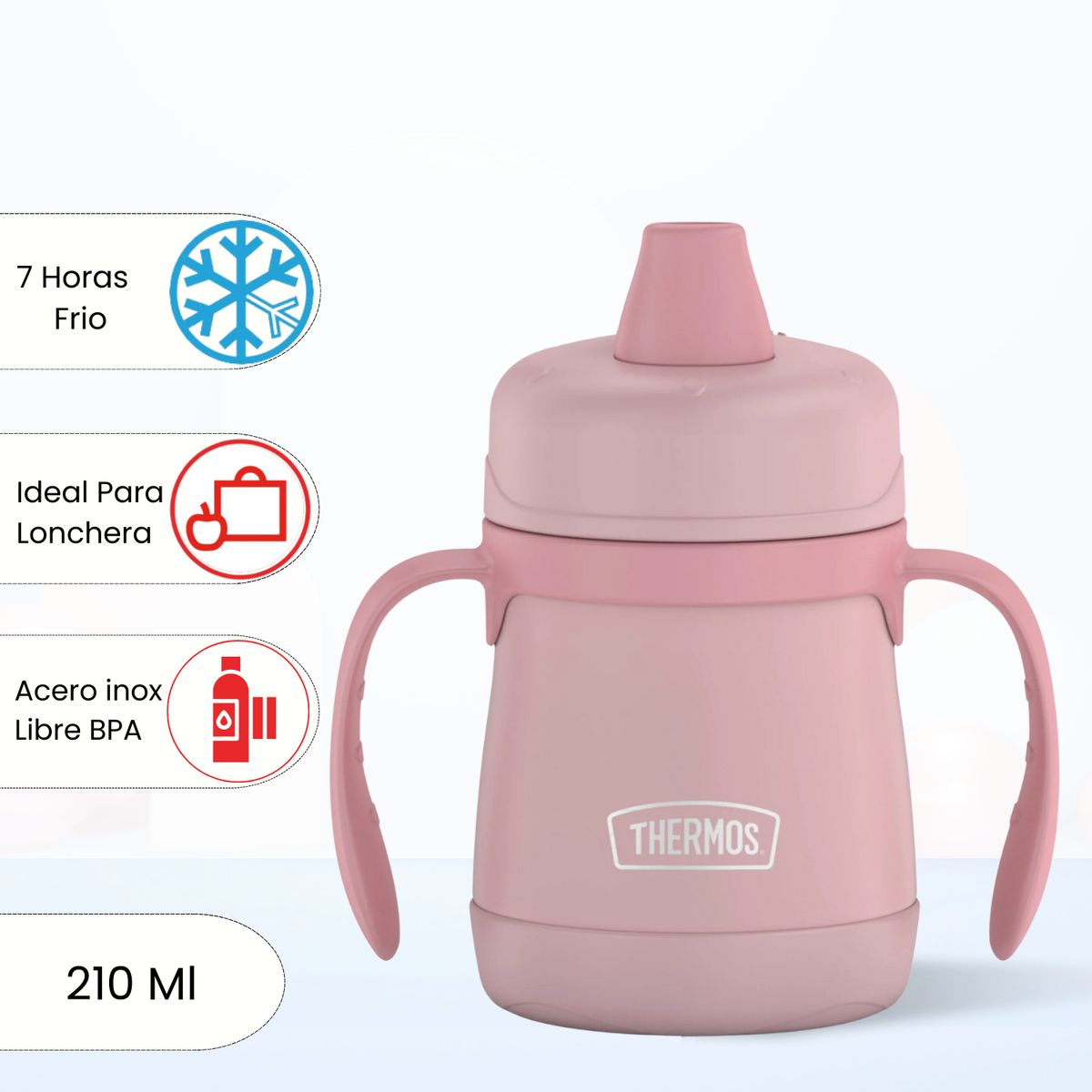 THERMOS - Tomatodo Termico para niño SIPPY 210 Ml Rosado