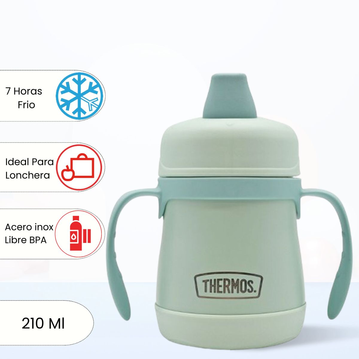 THERMOS - Tomatodo Termico para niño SIPPY 210 Ml Verde