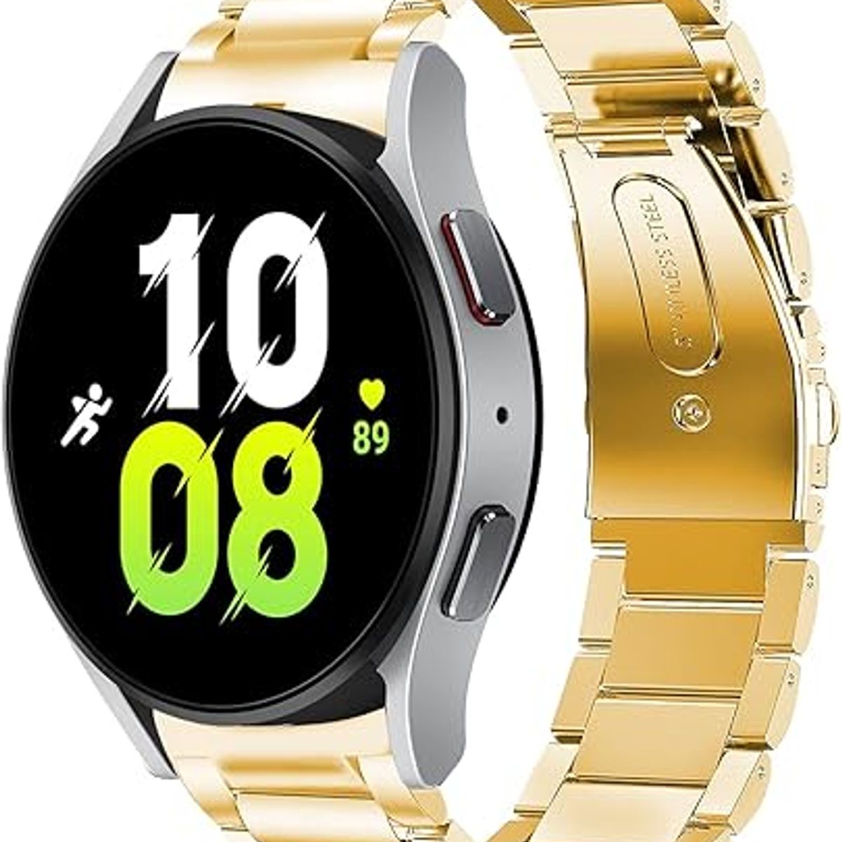 GENERICO - Correa Eslabon para Samsung Galaxy Watch 7 44mm - Dorado