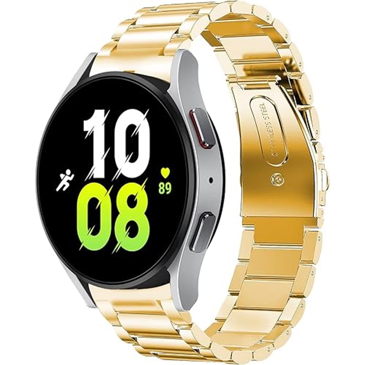 GENERICO - Correa Eslabon para Samsung Galaxy Watch 7 44mm - Dorado