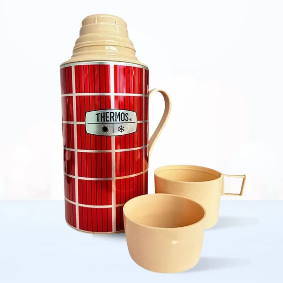 THERMOS - Termo de Bebida para Hogar ESCOCÉS 1.0 Lt Rojo