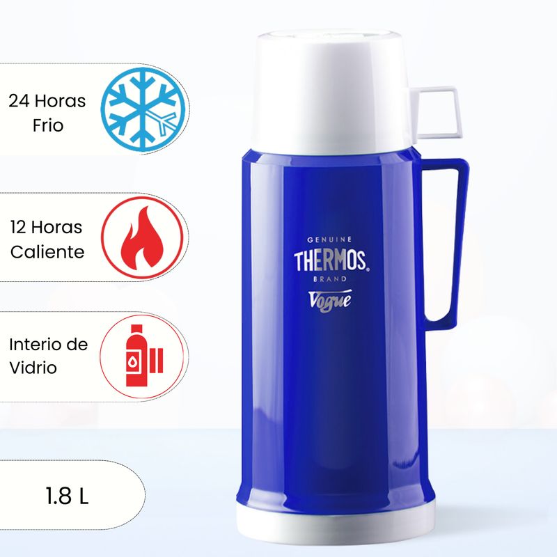 THERMOS - Termo de Bebida para Hogar VOGUE 1.8 Lt Azul